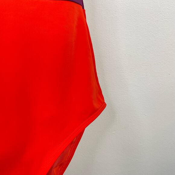 Boden Kefalonia One Piece Halter Swimsuit Swim Red Purple Womens 6L 6 Long Tall - Picture 14 of 16